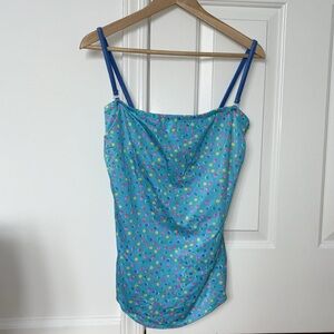 Vintage Seawaves Swimsuit polka dot med large (tagged 16)